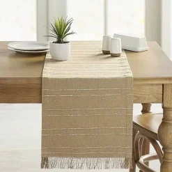 Food Network Almond Stripe Table Runner 72