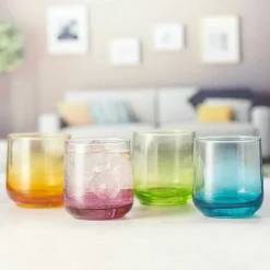 Food Network Anja 4-Pc. Ombre Double Old-Fashioned Glass Set