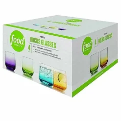 Food Network Anja 4-Pc. Ombre Double Old-Fashioned Glass Set