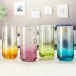 Food Network Anja 4-Pc. Ombre Highball Glass Set