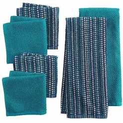 Food Network Awning Stripe Kitchen Towel & Dishcloth 6-Pk.