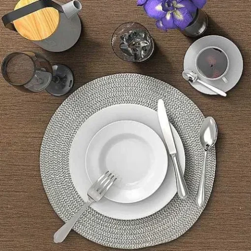 Food Network Braided Gray Placemat 4-Pk.