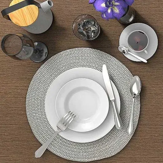 Food Network Braided Gray Placemat 4-Pk.