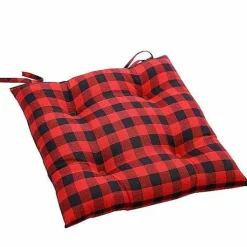 Food Network Buffalo Check Chair Pad