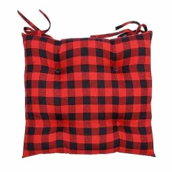 Food Network Buffalo Check Chair Pad