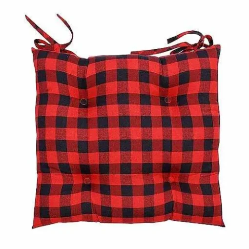 Food Network Buffalo Check Chair Pad