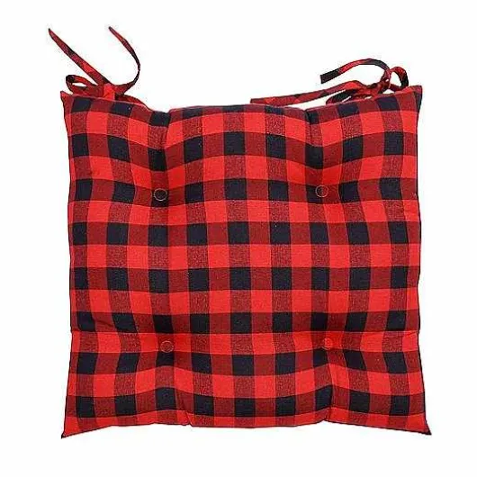 Food Network Buffalo Check Chair Pad