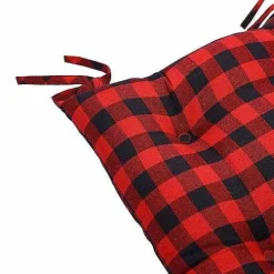 Food Network Buffalo Check Chair Pad