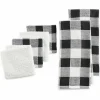 Food Network Buffalo Check Kitchen Towel & Dishcloth 6-Pk.