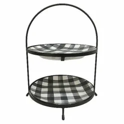 Food Network Buffalo Check 2-Tier Server