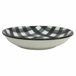 Food Network Buffalo Check Dinner Bowl
