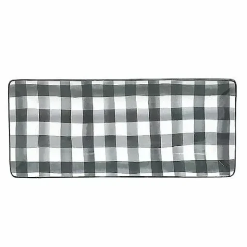 Food Network Buffalo Check Treat Tray