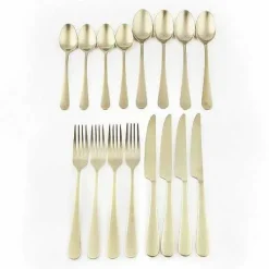 Food Network Classic Champagne 16-Pc. Flatware Set