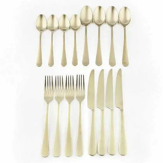 Food Network Classic Champagne 16-Pc. Flatware Set