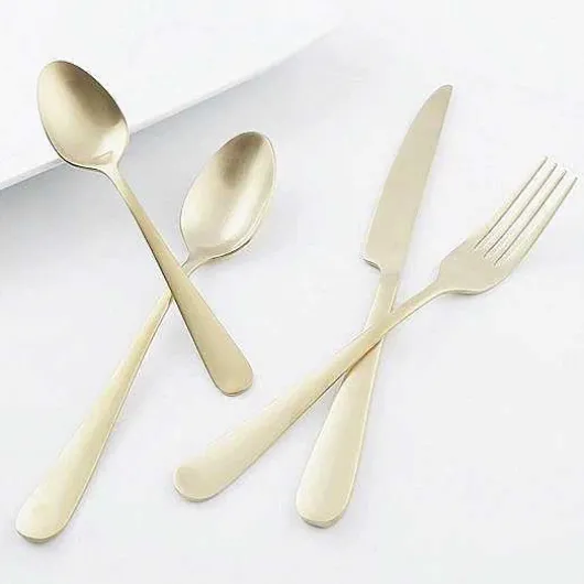 Food Network Classic Champagne 16-Pc. Flatware Set