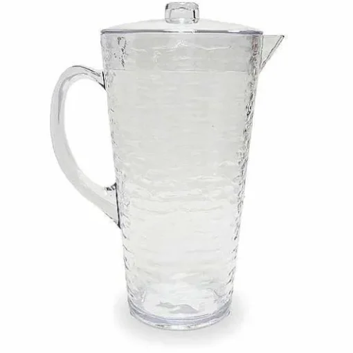 Food Network Clear Textured Acrylic Pitcher With Lid