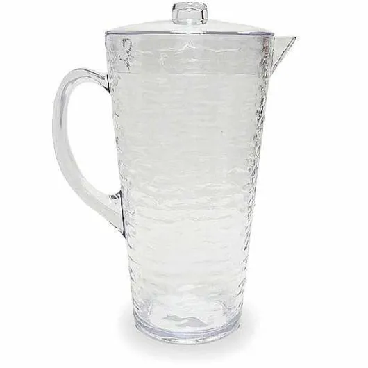 Food Network Clear Textured Acrylic Pitcher With Lid