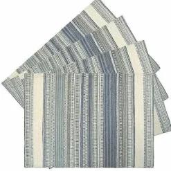 Food Network Cool Colors Woven Stripe Placemat 4-Pk.