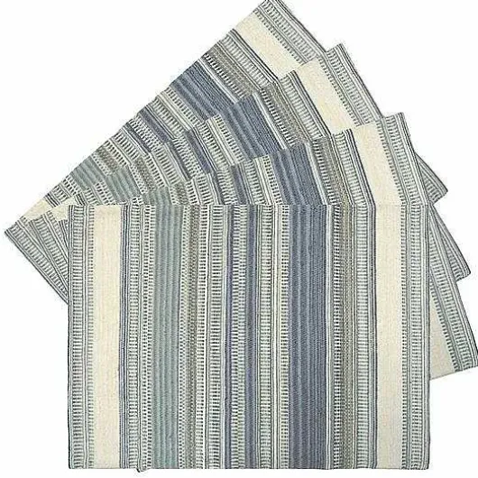 Food Network Cool Colors Woven Stripe Placemat 4-Pk.