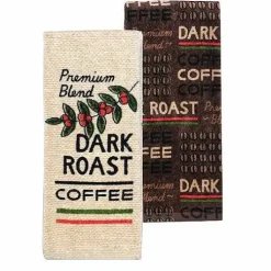 Food Network Dark Roast Coffee Kitchen Towel 2-Pk.