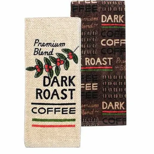 Food Network Dark Roast Coffee Kitchen Towel 2-Pk.