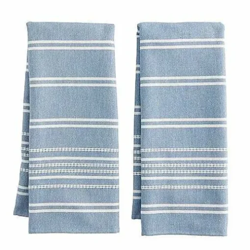 Food Network Dobby Stripe Kitchen Towel 2-Pk.