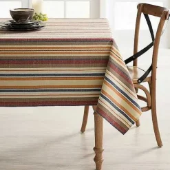 Food Network Easy-Care Striped Linen Tablecloth