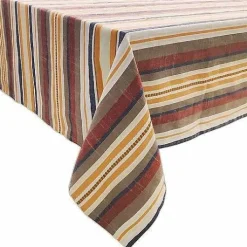 Food Network Easy-Care Striped Linen Tablecloth