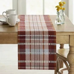 Food Network Fall Plaid Table Runner 72