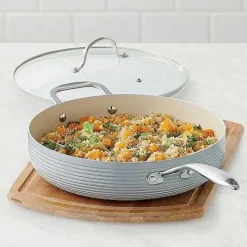Food Network Farmstead 12-In. Covered Deep Skillet