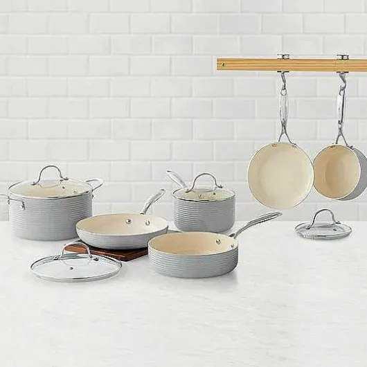 Food Network Farmstead 10-Pc. Nonstick Ceramic Cookware Set