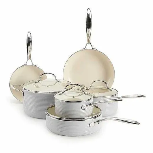 Food Network Farmstead 10-Pc. Nonstick Ceramic Cookware Set