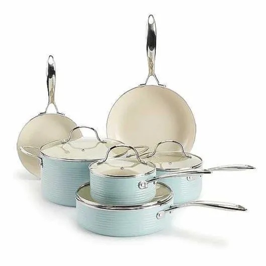 Food Network Farmstead 10-Pc. Nonstick Ceramic Cookware Set