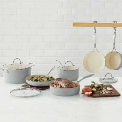Food Network Farmstead 10-Pc. Nonstick Ceramic Cookware Set