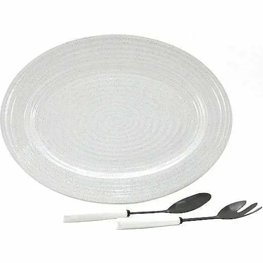 Food Network Farmstead Serving Platter & Utensil Set