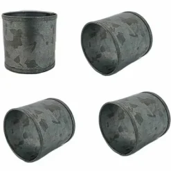 Food Network Galvanized Metal Napkin Ring 4-Pk.
