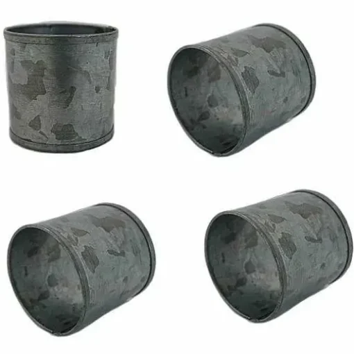 Food Network Galvanized Metal Napkin Ring 4-Pk.