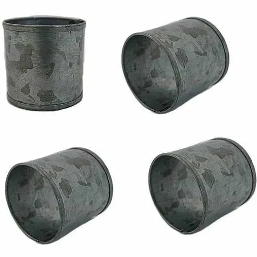 Food Network Galvanized Metal Napkin Ring 4-Pk.