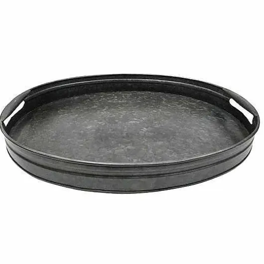Food Network Galvanized Metal Serving Tray