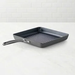 Food Network Hard Anodized 10-In. Square Grill Pan