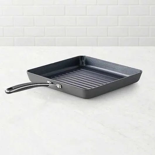 Food Network Hard Anodized 10-In. Square Grill Pan