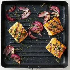 Food Network Hard Anodized 10-In. Square Grill Pan