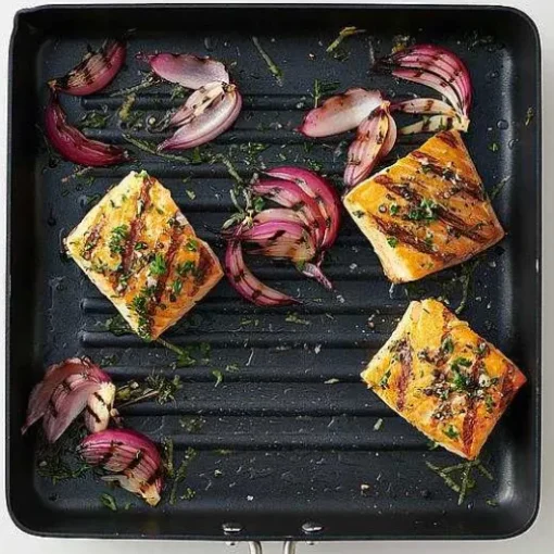 Food Network Hard Anodized 10-In. Square Grill Pan