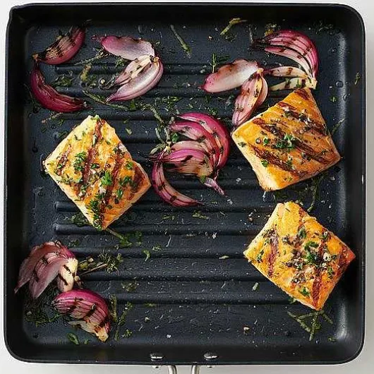 Food Network Hard Anodized 10-In. Square Grill Pan