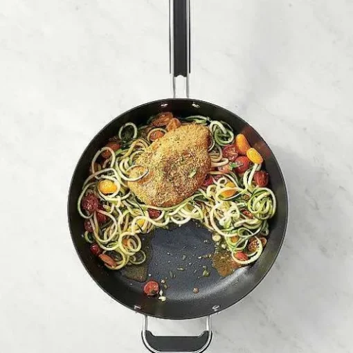 Food Network 12-In. Hard-Anodized Nonstick Space Saving Saute Pan With Lid