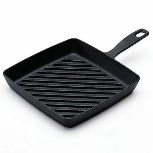 Food Network 9.8-In. Pre-Seasoned Cast-Iron Grill Pan