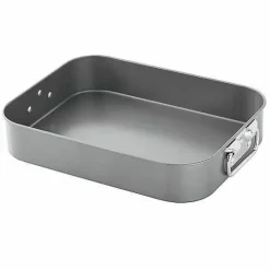 Food Network 16-In. Roasting Pan With Rack & Lifters