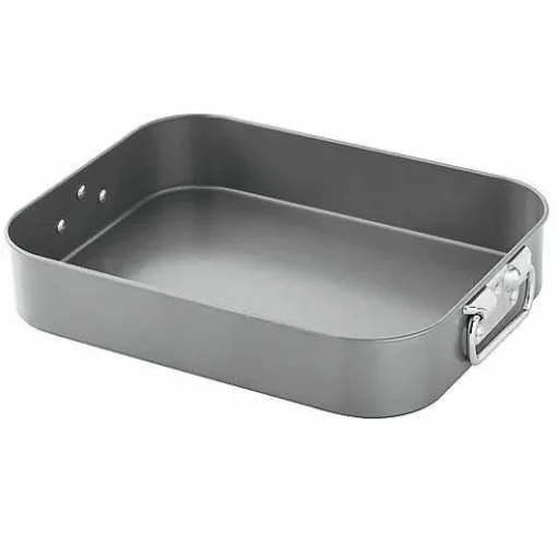 Food Network 16-In. Roasting Pan With Rack & Lifters