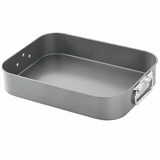 Food Network 16-In. Roasting Pan With Rack & Lifters