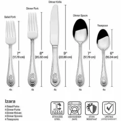 Food Network Izara 20-Pc. Flatware Set